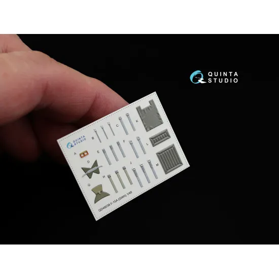 Quinta QD48038 - 1/48 3D-Printed & coloured interior for F-15A GWH kit