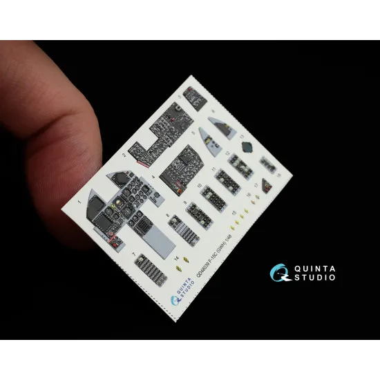 Quinta QD48039 - 1/48 3D-Printed coloured interior for F-15C GWH kit