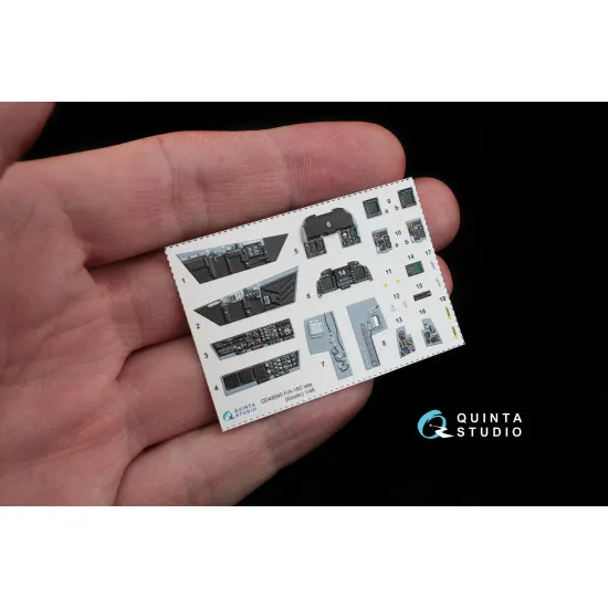 Quinta QD48040 - 1/48 3D-Printed interior for F/A-18 (late) (Kinetic)