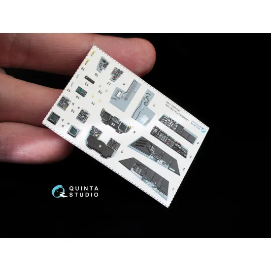 Quinta QD48040 - 1/48 3D-Printed interior for F/A-18 (late) (Kinetic)