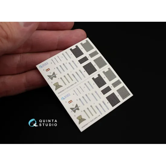 Quinta QD48041 - 1/48 3D-Printed & coloured interior for F-15D GWH kit