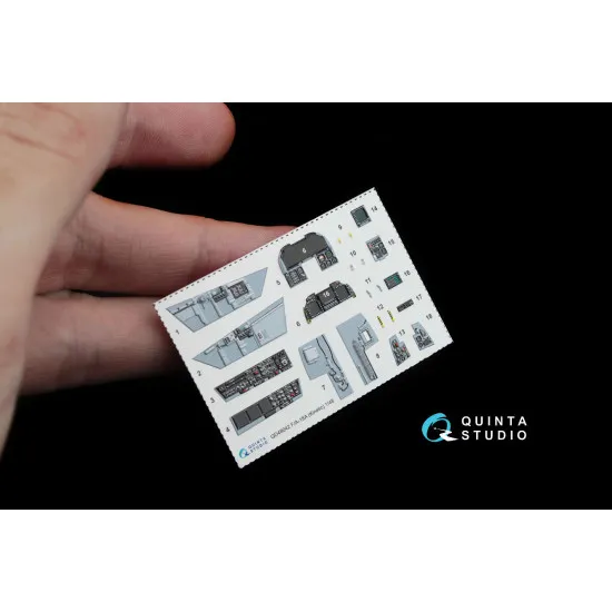 Quinta QD48042 - 1/48 3D-Printed interior for F/A-18A (kinetic kit)