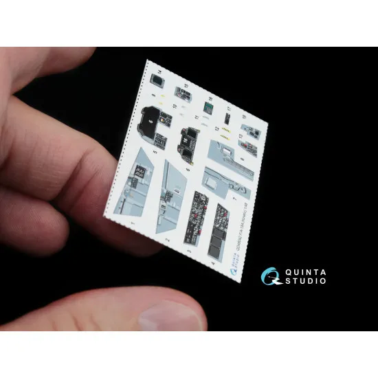 Quinta QD48042 - 1/48 3D-Printed interior for F/A-18A (kinetic kit)