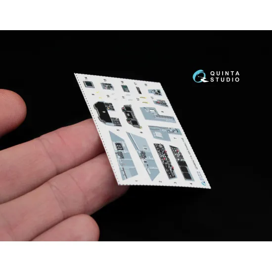 Quinta QD48042 - 1/48 3D-Printed interior for F/A-18A (kinetic kit)