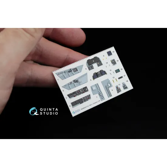 Quinta QD48043 - 1/48 3D-Printed coloured interior for F/A-18 A++ kinetic kit