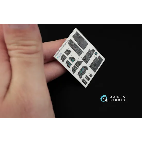 Quinta QD48046 - 1/48 3D-Printed & coloured interior for F-16I (Hasegawa kit)