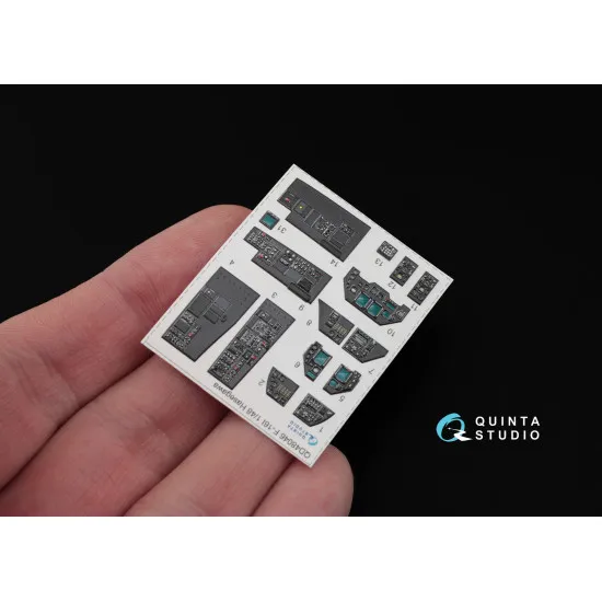 Quinta QD48046 - 1/48 3D-Printed & coloured interior for F-16I (Hasegawa kit)