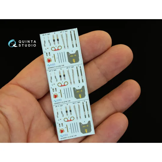 Quinta QD48055 - 1/48 3D-Printed&coloured Interior on decal for F-4J ZM SWS