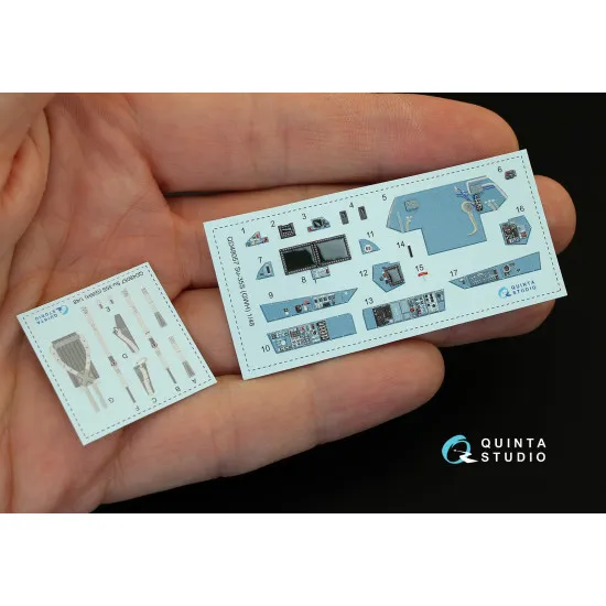 Quinta QD48057 - 1/48 3D-Printed & Coloured Interior for Su-35S (GWH Kit)