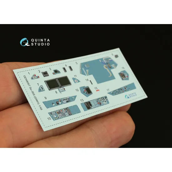 Quinta QD48057 - 1/48 3D-Printed & Coloured Interior for Su-35S (GWH Kit)