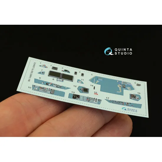 Quinta QD48057 - 1/48 3D-Printed & Coloured Interior for Su-35S (GWH Kit)