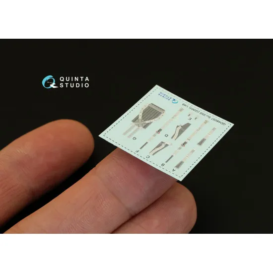 Quinta QD48057 - 1/48 3D-Printed & Coloured Interior for Su-35S (GWH Kit)