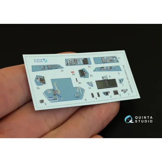 Quinta QD48057 - 1/48 3D-Printed & Coloured Interior for Su-35S (GWH Kit)