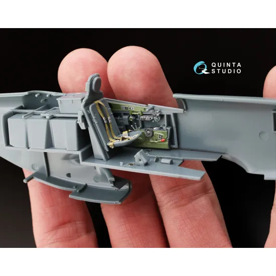 Quinta QD48065 - 1/48 3D-Printed coloured interior for P-51D Early Eduard Quinta QD48065 - 1/48 3D-Printed coloured interior for P-51D Early Eduard