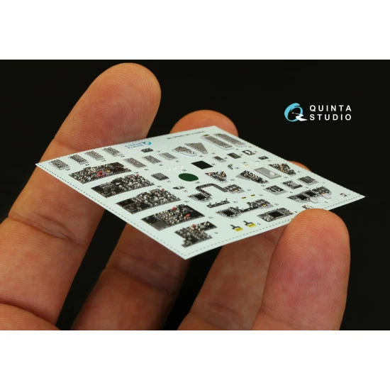 Quinta QD48070 - 3D-Printed Interior on decal paper for F-14D Tamiya Quinta QD48070 - 3D-Printed Interior on decal paper for F-14D Tamiya
