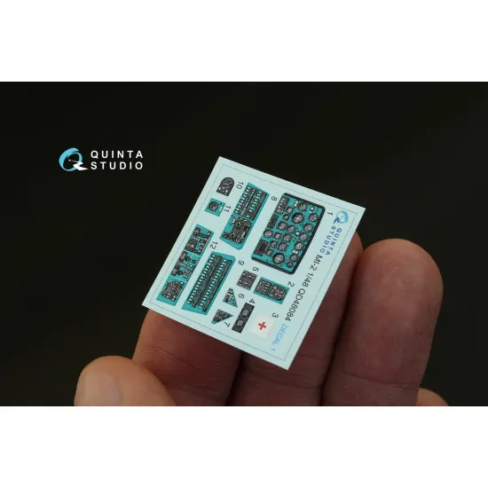 Quinta studio's QD48084 - 1/48 Interior 3D decal for Mi-2 (Aeroplast kit)