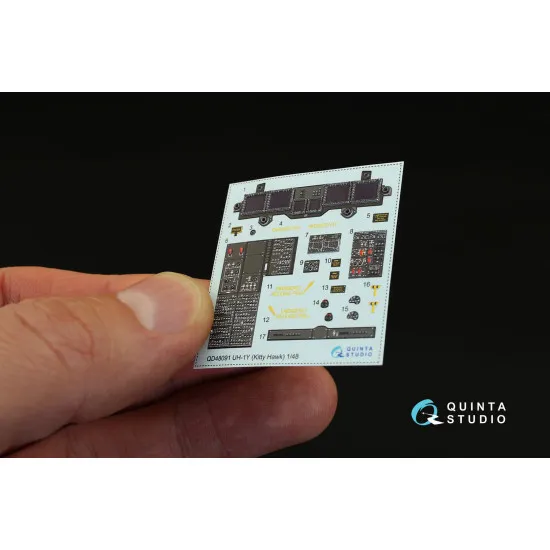Quinta QD48091 - 1/48 3D-Printed interior UH-1Y Venom (Kitty Hawk kit)