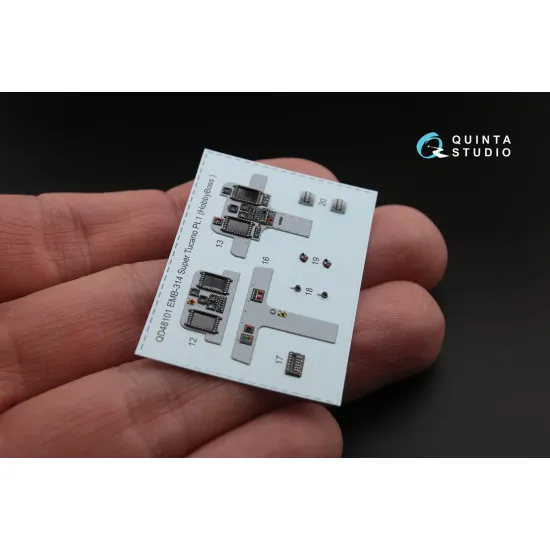 Quinta QD48101 - 1/48 3D-Printed interior for EMB-314 Super Tucano (HobbyBoss)