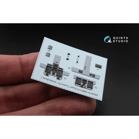 Quinta QD48101 - 1/48 3D-Printed interior for EMB-314 Super Tucano (HobbyBoss)