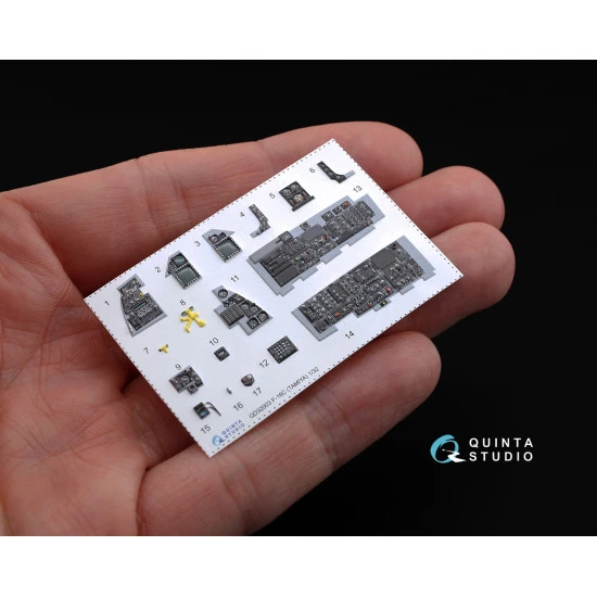 Quinta QD32003 - 1/32 3D-Printed coloured interior for F-16C Tamiya kit