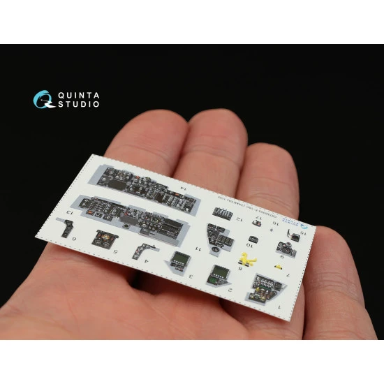 Quinta QD32003 - 1/32 3D-Printed coloured interior for F-16C Tamiya kit