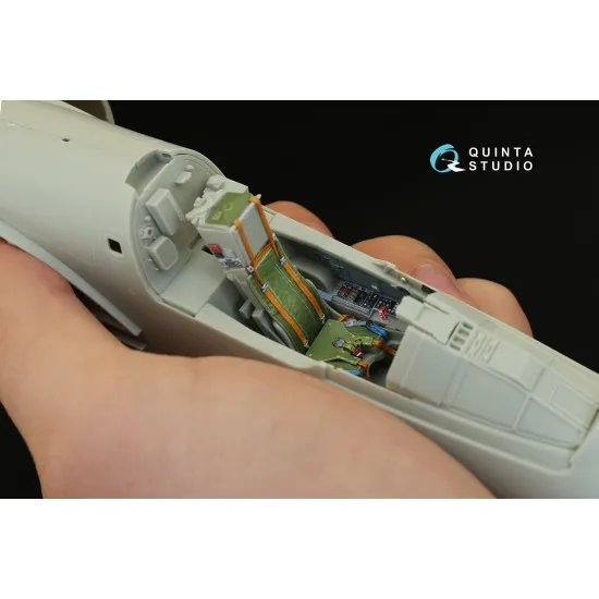 Quinta QD32009 - 1/32 3D-Printed interior for Mirage 2000C (Kitty Hawk)