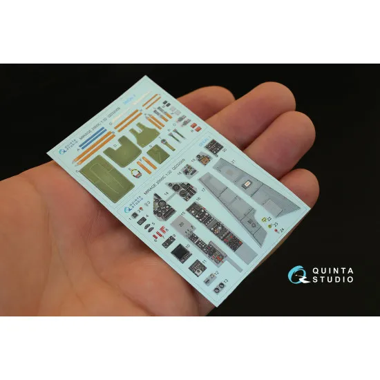 Quinta QD32009 - 1/32 3D-Printed interior for Mirage 2000C (Kitty Hawk)
