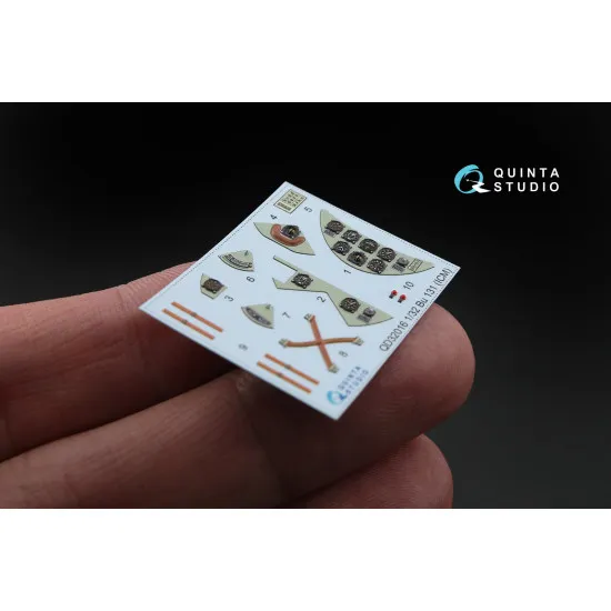 Quinta QD32016 - 1/32 3D-Printed & Coloured Interior for Bu 131 (ICM Kit)