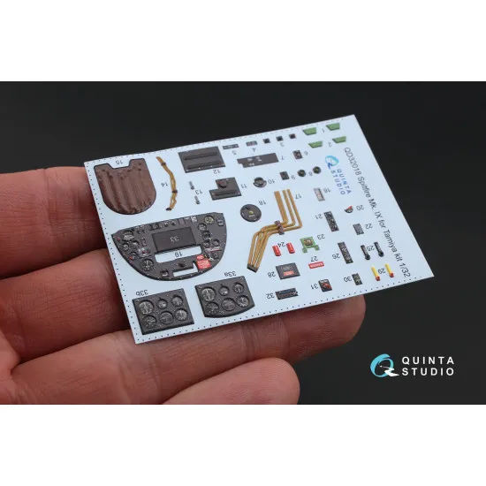 Quinta QD32018 - 1/32 3D-Printed Interior for Spitfire Mk.IX (Tamiya)