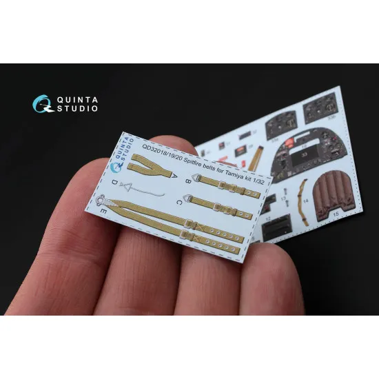 Quinta QD32018 - 1/32 3D-Printed Interior for Spitfire Mk.IX (Tamiya)