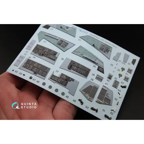 Quinta QD32032 - 1/32 3D-Printed coloured Interior for F-14A Tamiya kit