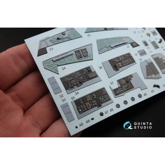 Quinta QD32032 - 1/32 3D-Printed coloured Interior for F-14A Tamiya kit