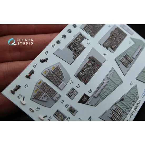 Quinta QD32032 - 1/32 3D-Printed coloured Interior for F-14A Tamiya kit