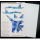 Foxbot Fm72-019 1/72 Digital Camouflage Masks For Su27 Blue 58 Air Force Ukraine For Model Trumpeter