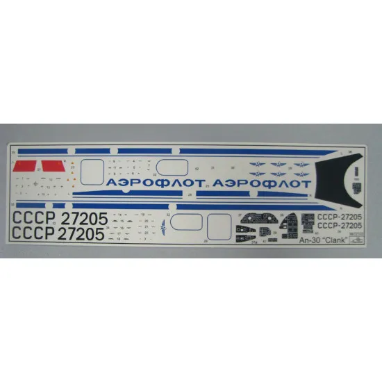 Antonov An-30 'Clank' Soviet aerial cartography aircraft 1/72 Amodel 72103