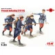 WWI French infantry (1914) 4 figures 1/35 ICM 35682 WWI French infantry (1914) 4 figures 1/35 ICM 35682
