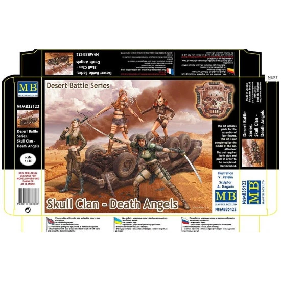 FIGURES DESERT BATTLE SERIES , SKULL CLAN - DEATH ANGELS 1/35 MASTER BOX 35122