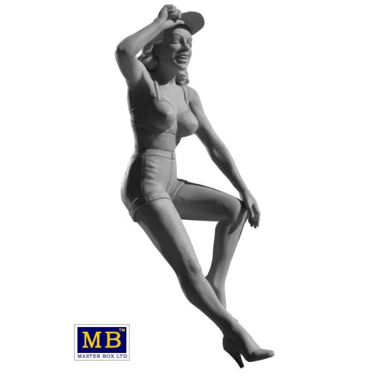 PRETTY US ARMY GIRL PIN-UP SERIES MARYLIN PLASTIC MODEL KIT 1/24 MASTER BOX 24001