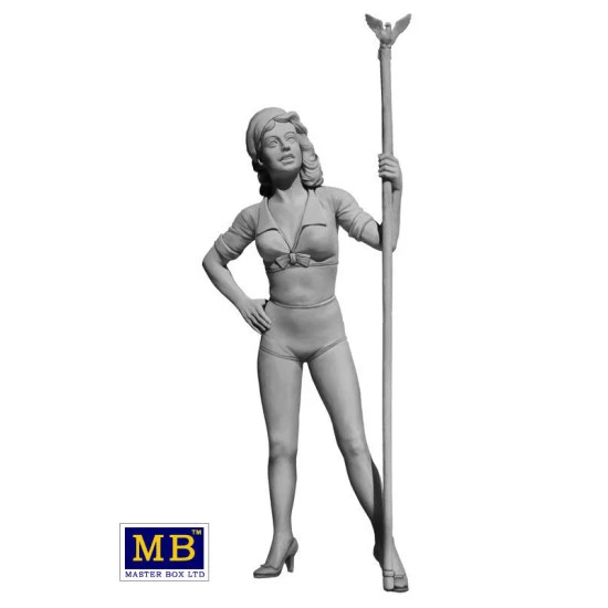 AMERICAN BEAUTY GIRL PIN-UP SERIES BETTY PLASTIC MODEL KIT 1/24 MASTER BOX 24002