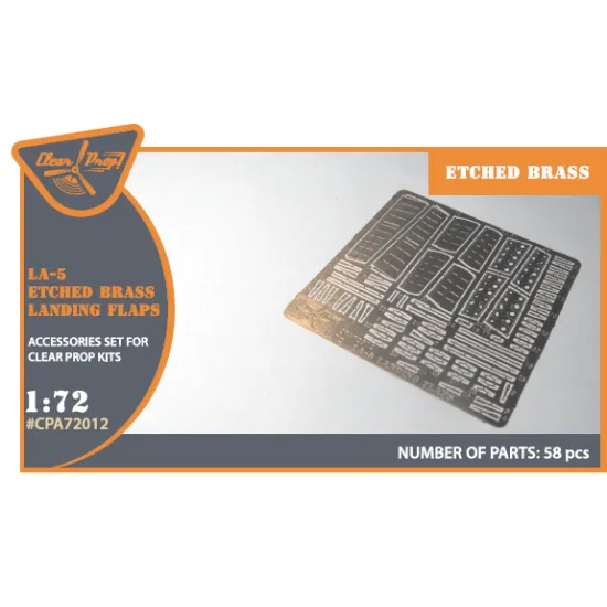 Clear Prop CPA72012 - 1/72 La-5 (all versions) PE landing flaps Photo etched