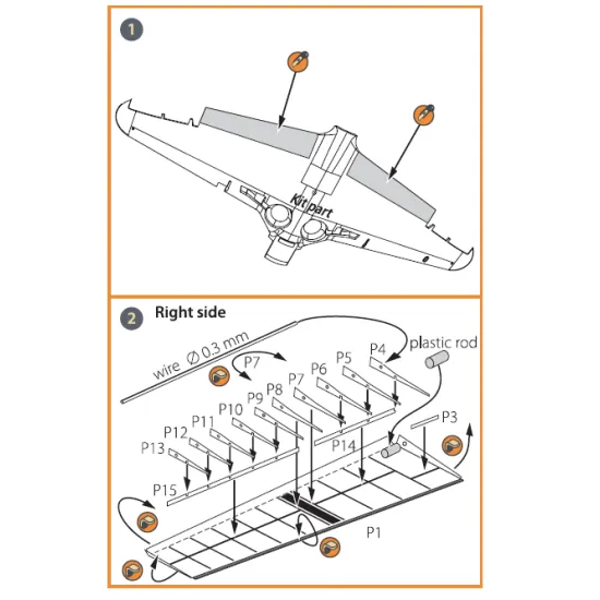Clear Prop CPA72012 - 1/72 La-5 (all versions) PE landing flaps Photo etched