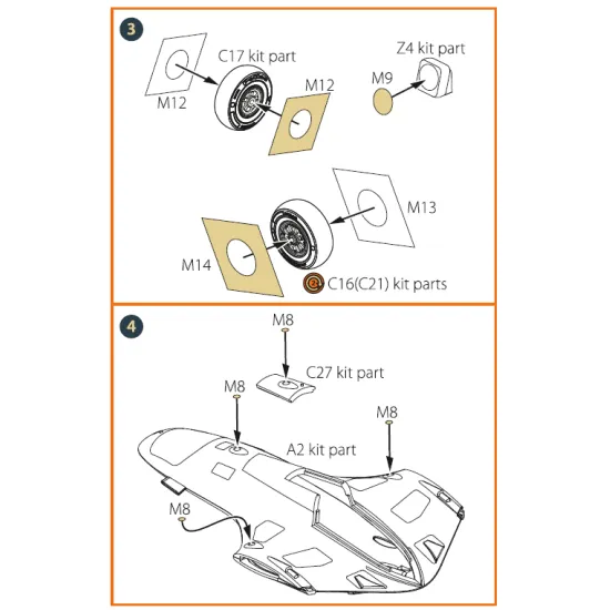 Clear Prop CPA48018 - 1/48 - TB.2 painting mask for Claer Prop CP4809 Clear Prop CPA48018 - 1/48 - TB.2 painting mask for Claer Prop CP4809