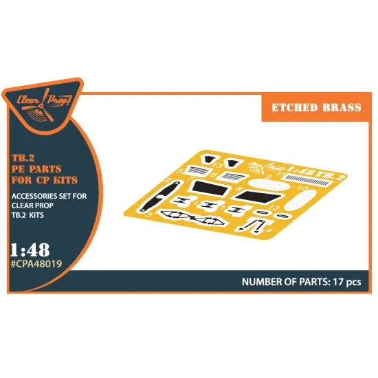 Clear Prop CPA48019 - 1/48 - TB.2 Photo-etched parts for Claer Prop CP4809