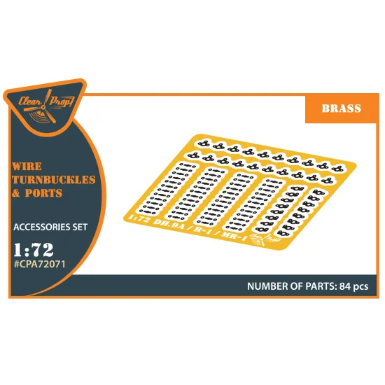 Clear Prop CPA72071 1/72 Wire Turnbuckles and ports for CP kits DH.9a/R-1/MR-1