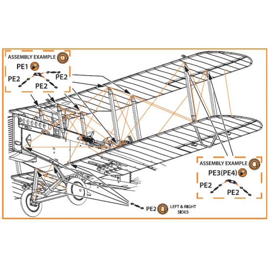 Clear Prop CPA72071 1/72 Wire Turnbuckles and ports for CP kits DH.9a/R-1/MR-1