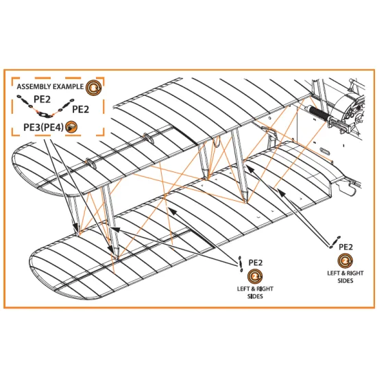 Clear Prop CPA72071 1/72 Wire Turnbuckles and ports for CP kits DH.9a/R-1/MR-1