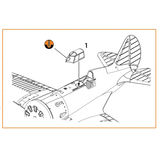 Clear Prop CPA72072 1/72 I-16 vacuum formed canopy (early version) for CP kit