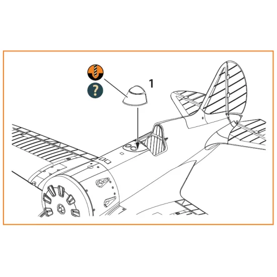 Clear Prop CPA72073 1/72 I-16 vacuum formed canopy (late version) for CP kit