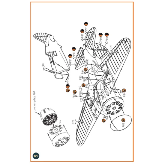 Clear Prop CPA72084 - 1/72 - I-16 type 5 PE set for CP kits. Upgrade set