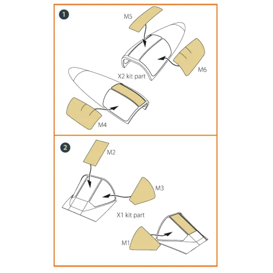 Clear Prop Cpa48041 1/48 A2d 1 Skyshark Double Sided Painting Mask On Yellow Kabuki Paper For Cp Kits Accessories Kit